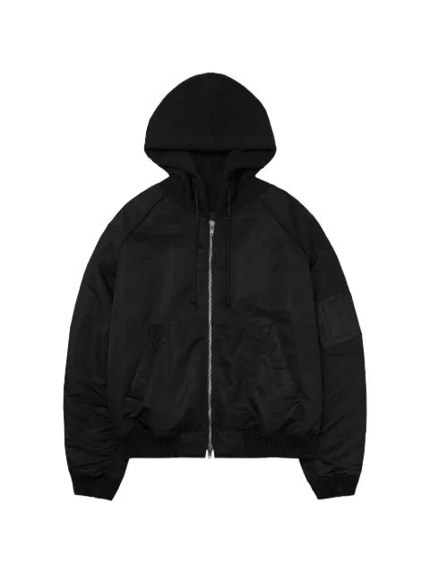 Juun.J hooded bomber jacket Black JC6139P315
