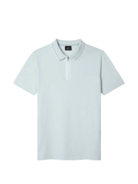 PS Paul Smith zip-collar polo shirt Blue M2R322YV22333