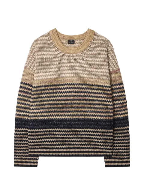 PS Paul Smith striped round-neck sweater Neutrals W2R795NV31414