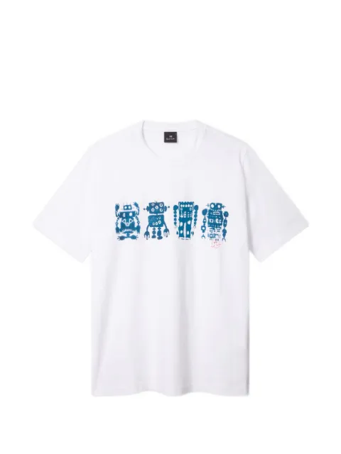 PS Paul Smith Screen Robot print T-shirt White M2R011RVP5799