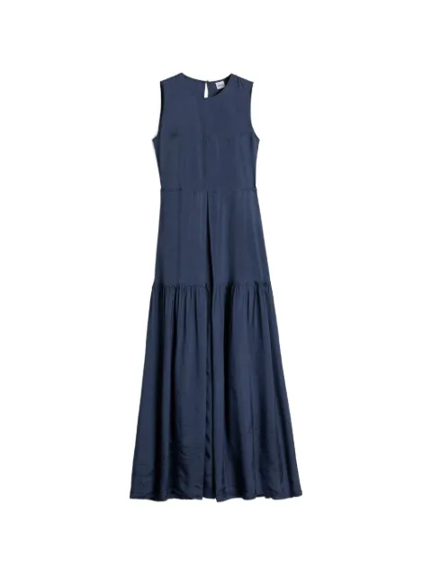 ASPESI tiered sleeveless midi dress Blue G29749677