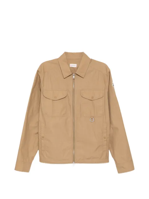 Moncler logo-embroidered jacket Brown L10912F00027599C3