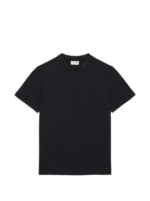 Lacoste logo-patch crew-neck T-shirt Black TH5060