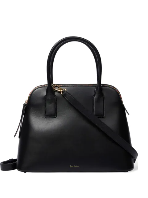 Paul Smith Signature Stripe leather tote bag Black W1A8271USIGHI