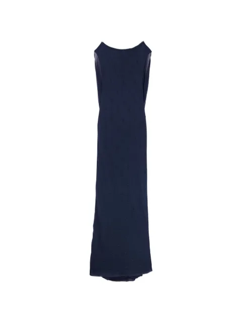 Jacquemus The Plumetis knit dress Blue DRW00813AK00317