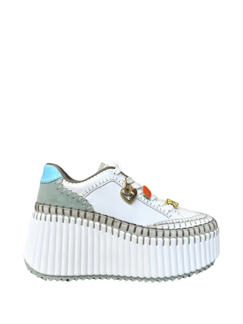 Chloé Nama wedge-heel sneakers White CH26U02IWW