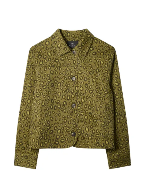 PS Paul Smith leopard-print jacket Green W2R440JV31422