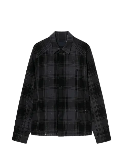 Juun.J checked shirt Black JC6364PC04