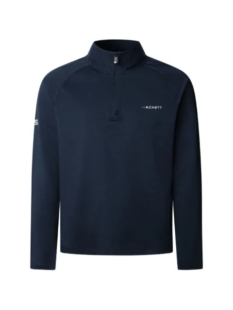 Hackett London long-sleeved zipped sweatshirt Blue HM5500007