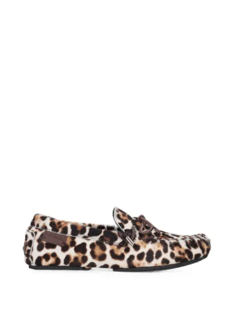 Paul Smith Sonna leopard print faux pony moccasins Neutrals W1SSNN02UPNY