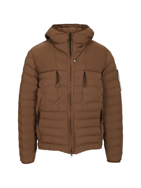 Stone Island Davis-TCc hood quilted jacket Brown 4100107