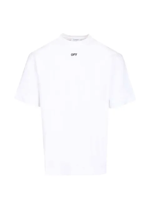 Off-White paint Arrow-print T-shirt White OMAA120S26JER00J1000
