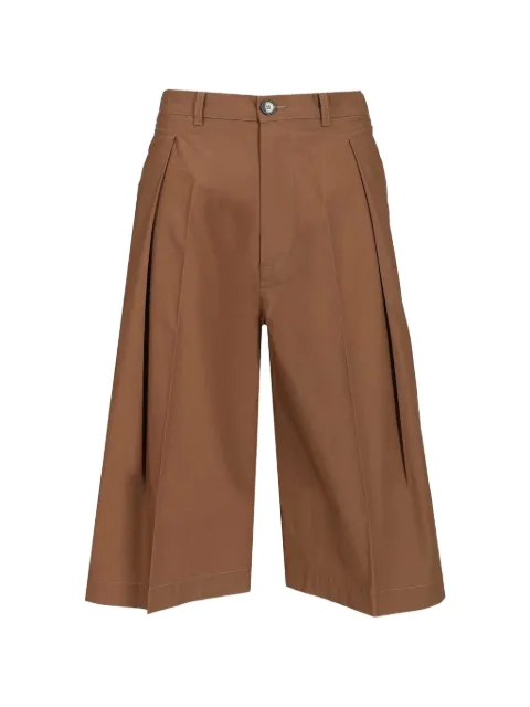Barena Amado Vion pleated bermuda shorts Brown PAD5561