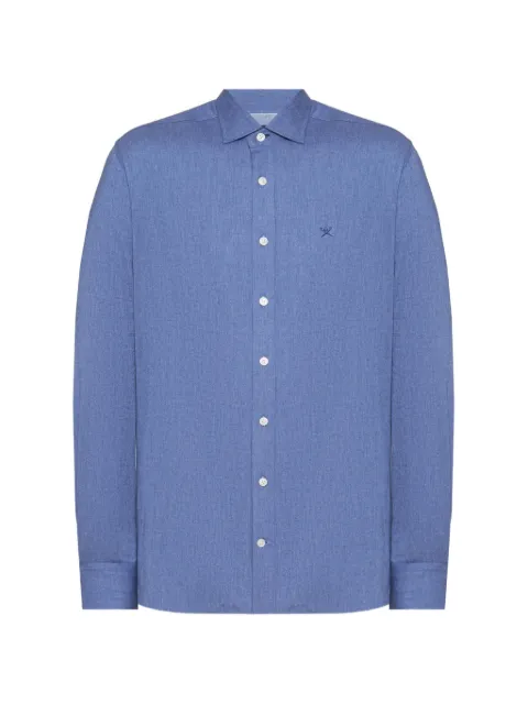 Hackett London flannel-tape shirt Blue HM3010510