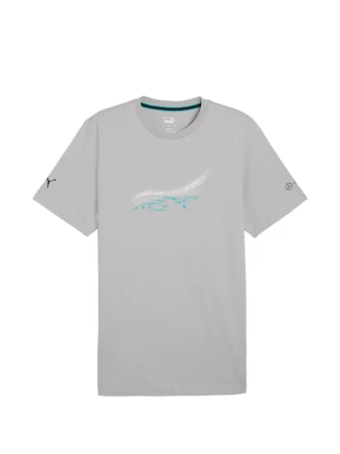 PUMA x Mercedes AMG Petronas F1 Team graphic-print round-neck T-shirt Grey 62375902