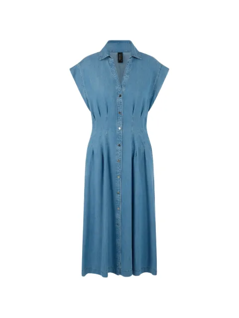 MARCCAIN pleated midi dress Blue AC2142D63