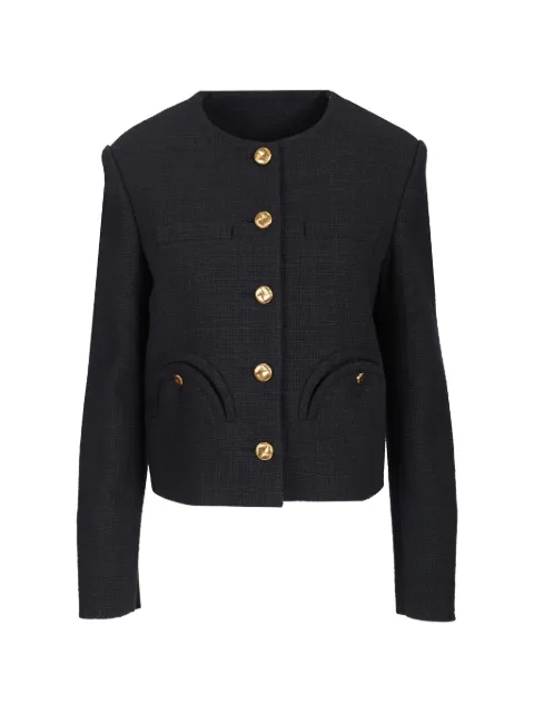 Blazé Milano Missy Shamo cropped jacket Blue JKCCS06MISESSE