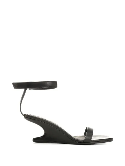 Rick Owens strap squared toe sandals Black RP01F6886