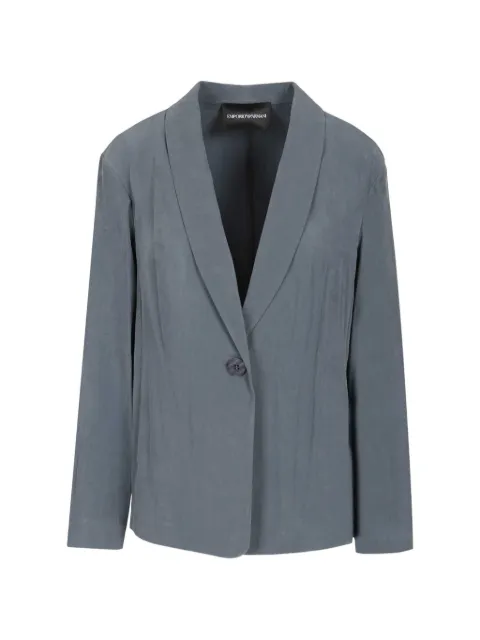 Emporio Armani one-button blazer Blue EW003341AF20502