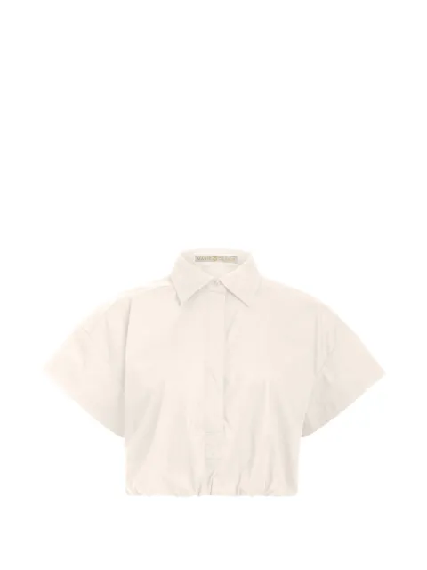 Marie Oliver Sierra crop cotton top White 1S11138