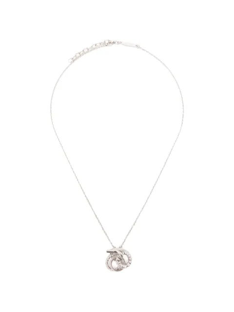 Ferragamo crystal-embellished necklace Silver 761005