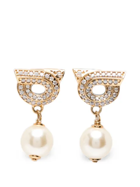 Ferragamo Gancio pearl-drop earrings Gold 760781776604