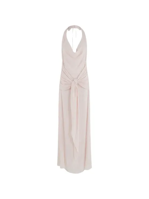 Federica Tosi halter-neck maxi dress Pink 41234412098