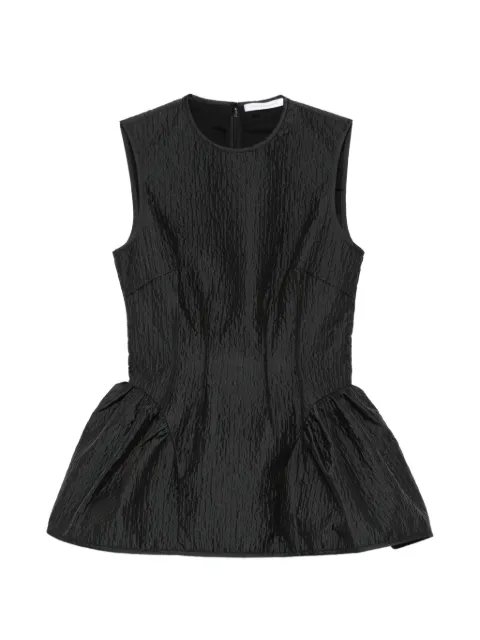 Cecilie Bahnsen Cbdaimi peplum texture top Black 126RTW11012
