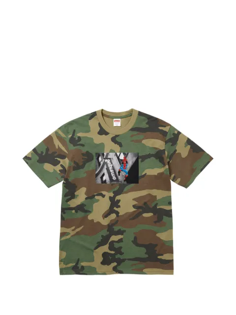 Supreme Spider-Man camouflage T-shirt Green SU27040