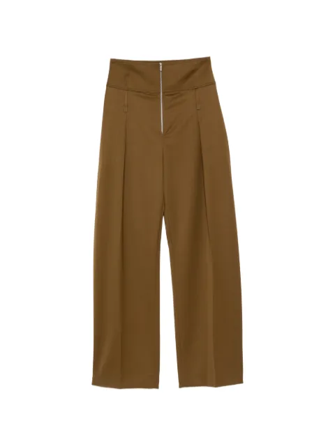 Ferragamo high-waisted wide-leg trousers Brown 795942