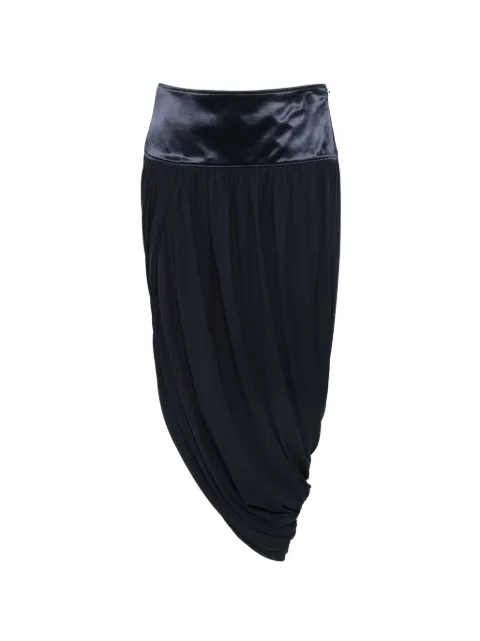 Ferragamo draped asymmetric skirt Blue 13I277S002793787