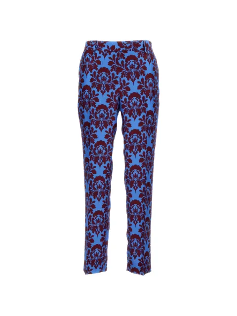 Alberto Biani silk trousers Blue CC844SE319986