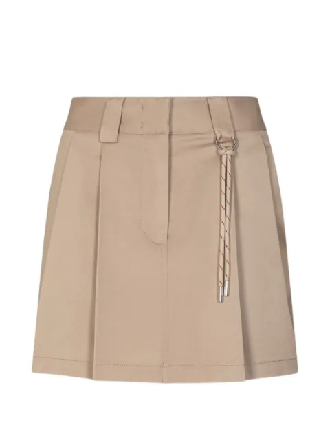 Gaëlle Paris pleated rope-detail mini skirt Neutrals GAABW09726