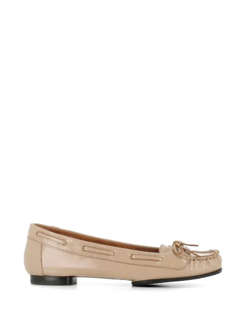 Del Carlo Del carlo bow detail loafers Neutrals 12102