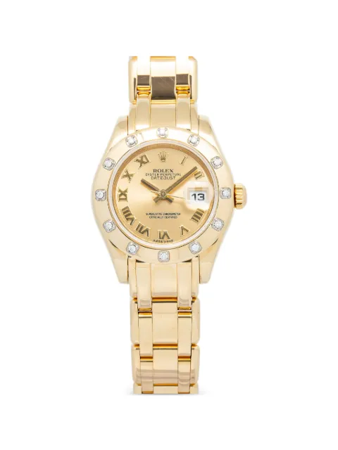 Rolex Datejust Pearlmaster diamond 29mm watch Gold 80318