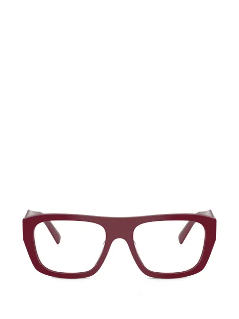 Prada Eyewear geometric-frame glasses Red PRD07VU