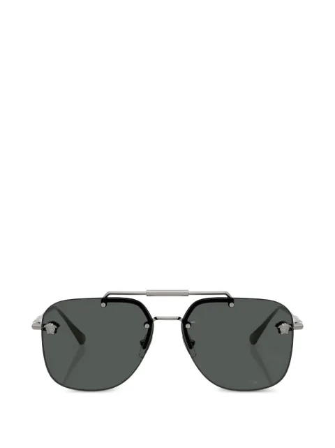 Versace Eyewear browline medallion sunglasses Silver VE2296