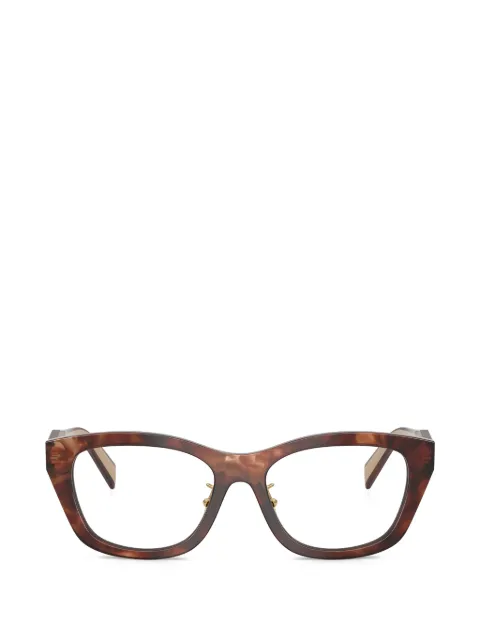 Prada Eyewear clear-lense glasses Brown PRD11VD