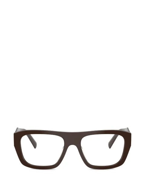 Prada Eyewear geometric-frame glasses Brown PRD07VU