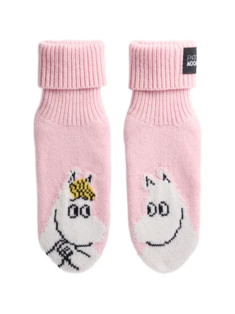 Patou x Moomin knitted socks Pink AC12580645087