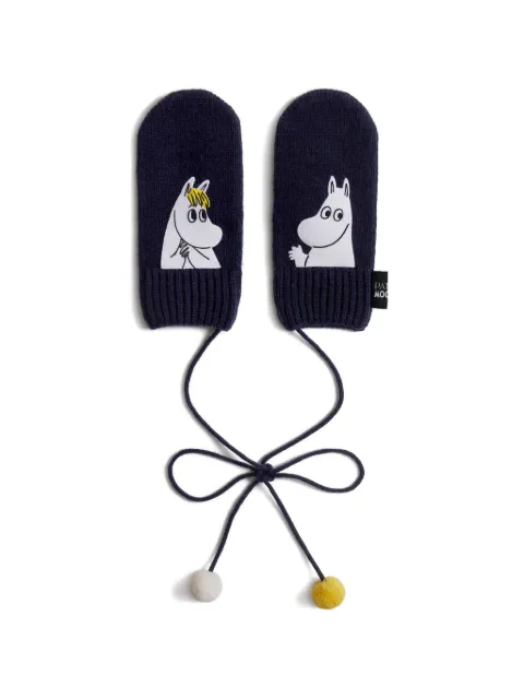 Patou x Moomin Snorkmaiden mittens Blue AC12680645088