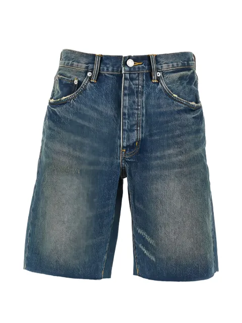 Purple Brand button-fastening shorts Blue P059VTST226