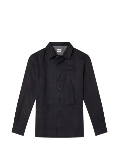 Brunello Cucinelli patch-pocket buttoned shirt Black MM6840648C099
