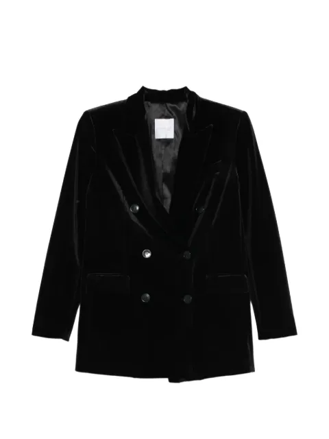 Rundholz Black Label double-breasted velvet blazer Black 47311647