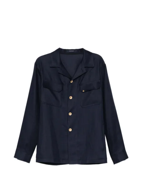 Tagliatore chest flap pocekts jacket Blue GCALVIN340021EB807
