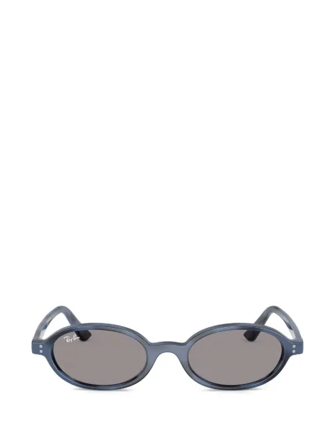 Ray-Ban Khal oval-frame sunglasses Blue RB4472
