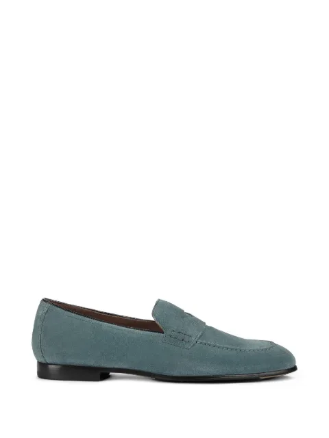 Doucal's suede penny loafers Blue DU2983PANNUF009NB34
