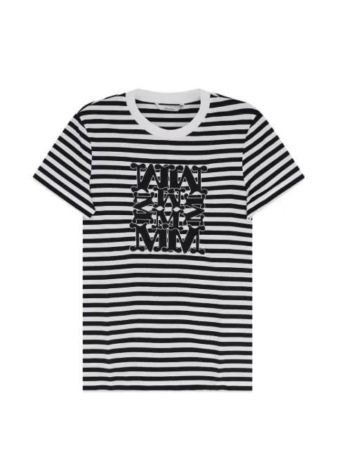 Max Mara striped cotton T-shirt Black 2611941042600