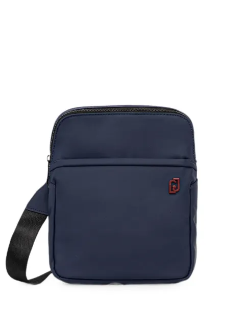 LIU JO logo-plaque zip-fastening belt bag Blue QF5203E1081