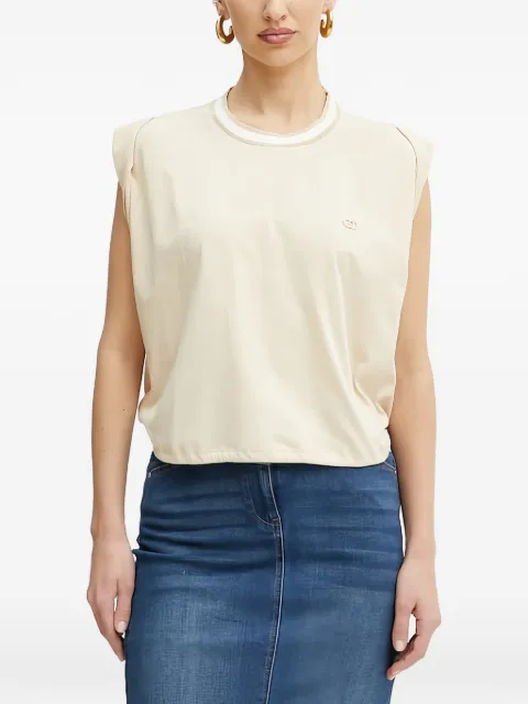 LIU JO padded shoulders T-shirt Neutrals TA5273J6308